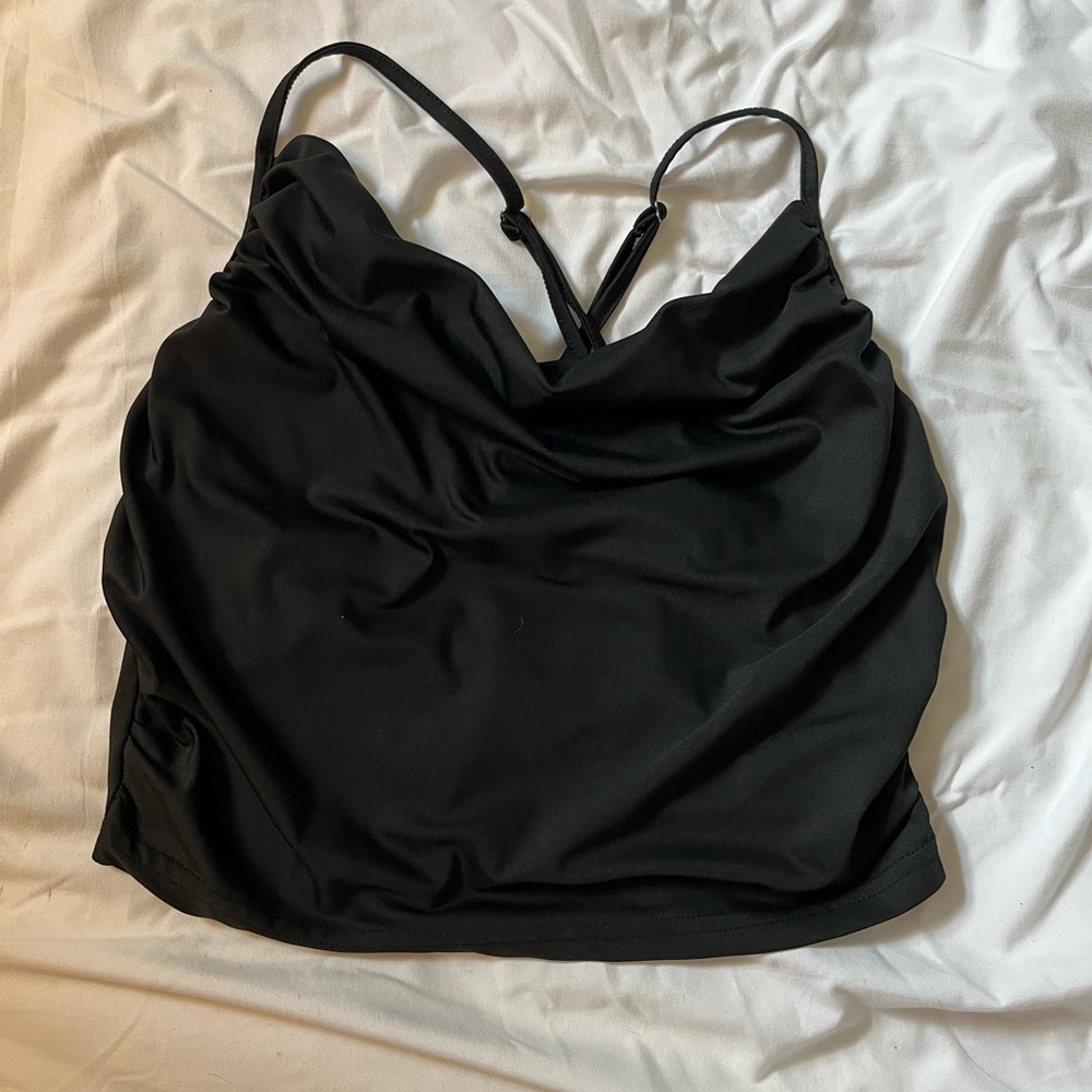Cider Cowl Neck Ruched Top